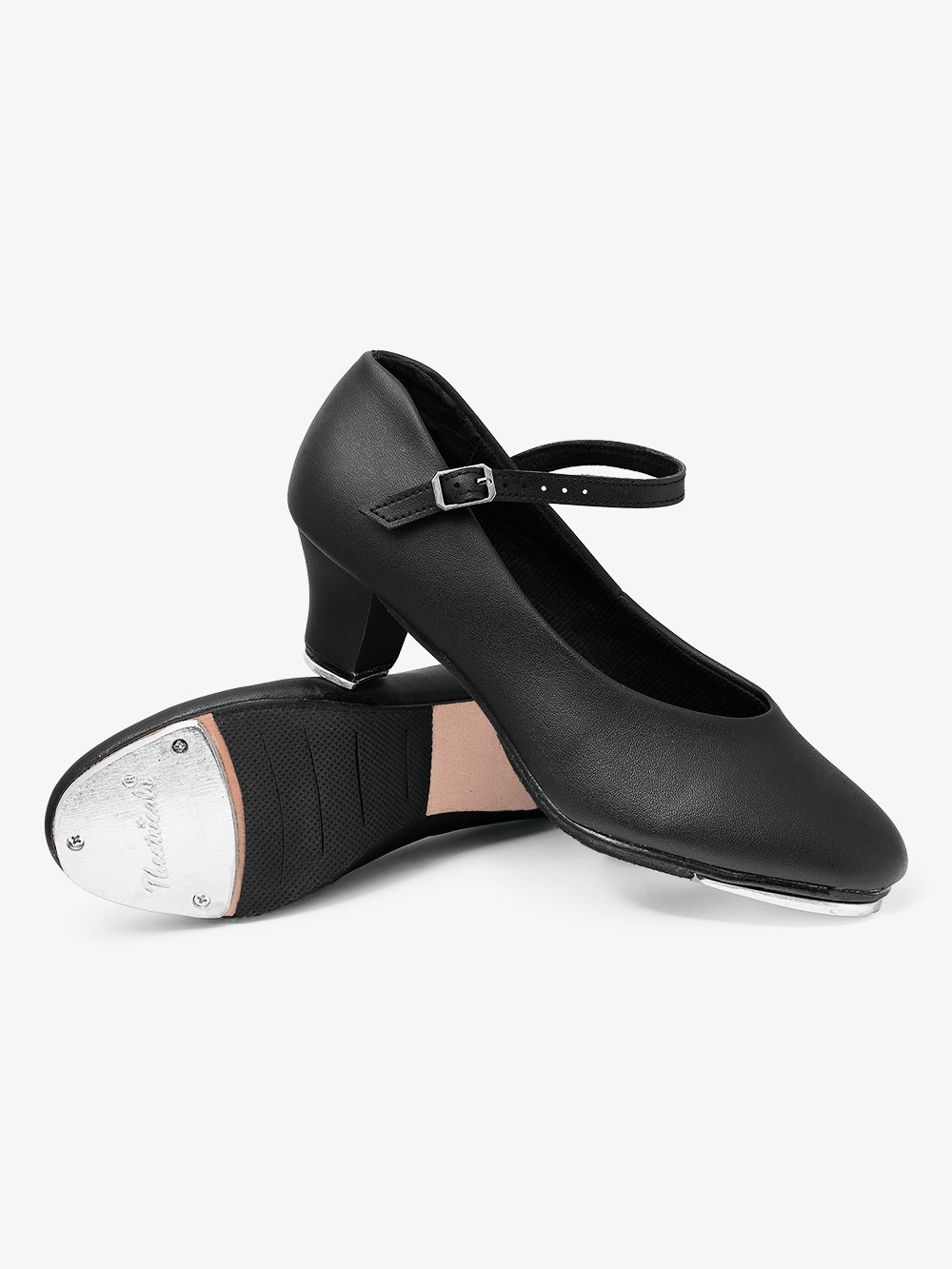 tan heeled tap shoes