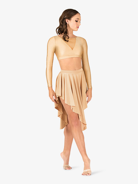 Girls Lyrical Flow Collection Asymmetrical Skirt | Natalie N9114C ...