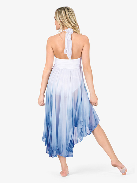 Adult Hand Painted Hi-Lo Halter Dress