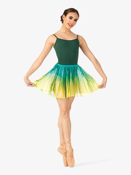 Womens Hand Painted Pull-On Ballet Skirt