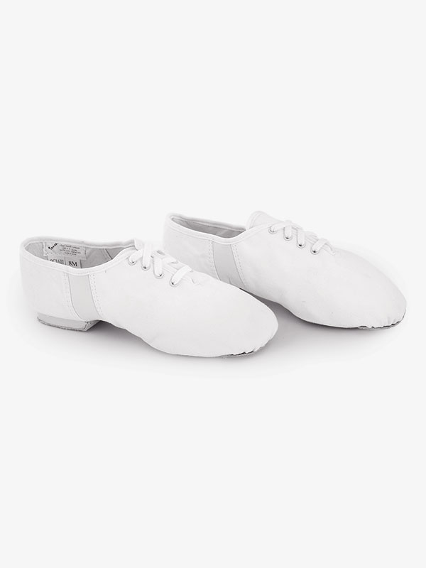 white lace up jazz shoes