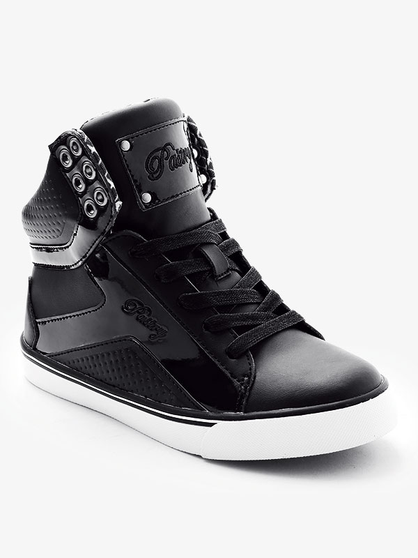 black high top dance sneakers
