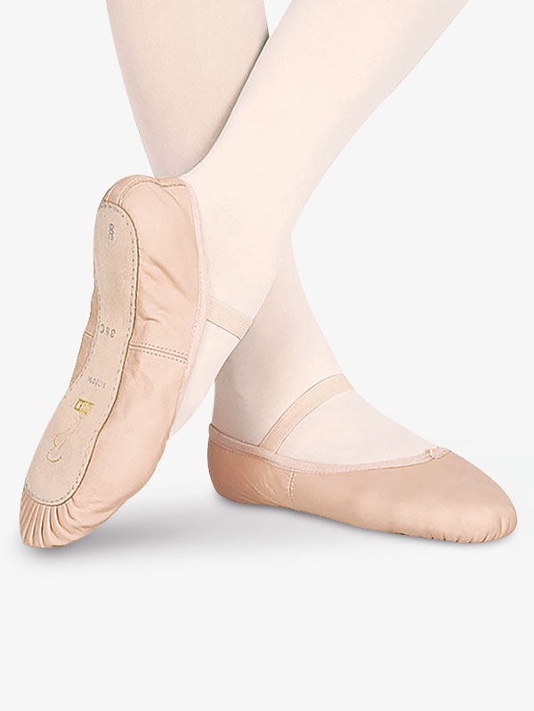 girls leather ballet shoes